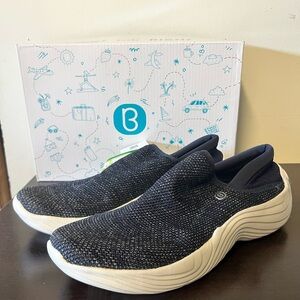 BZees Navy Knit Shoes